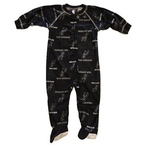 NBA San Antonio‎ Spurs Kids Pajamas Footed One Piece Outfit 3/6 Months